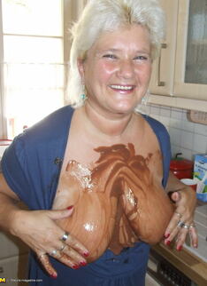 Big Titted Mama Covered In Chocolate