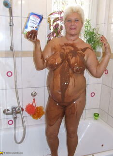Big Titted Mama Covered In Chocolate