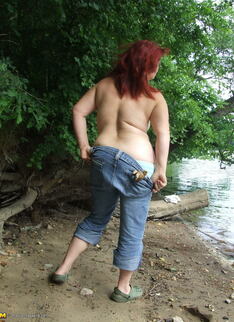 This Mature Nympho Loves To Get Naked Outdoors