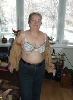 Granny Takes Off All Of Her Clothes And Starts Playing