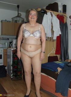 Granny Takes Off All Of Her Clothes And Starts Playing
