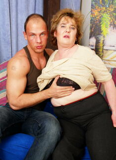 Big Mama Playing With Her Strapping Toy Boy
