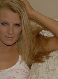 This Blonde Housewife Loves Her Cocks Black And Hard