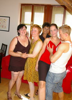 One Lucky Dude Banging A Lot Of Mature Sluts