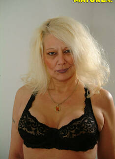 This Mature Blonde Housewife Loves Showing Her Thing