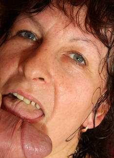 Horny Granny Enjoying A Hard Younger Cock