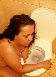Nasty Stuff Going On In A Public Toilet