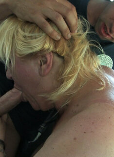 Blonde Chubby Mature Slut Having Sex In The Woods