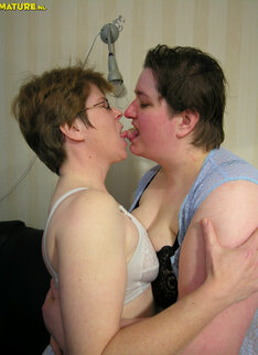 Mature Lesbians In Horny Action