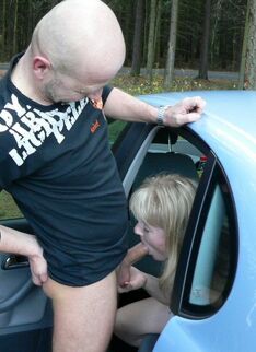 Horny Mature Slut Having Fun In The Car And In The Woods