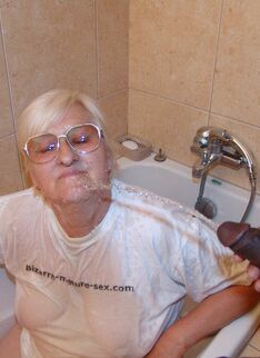 Granny Loves A Black Mans Pee In Her Face