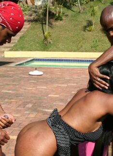 See This Mature Slut Have Fun With Three Black Cocks