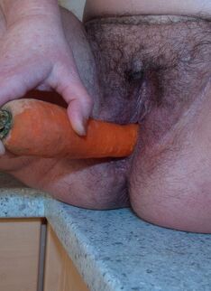 Shoving Vegetables Up Her Holes