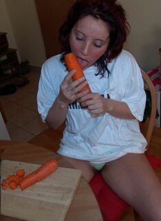 Shoving A Carrot Up Her Box