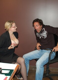 Mature.nl - Pierced mature secretary is getting a hard anal fuck