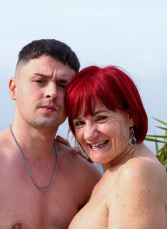 Mature.nl - Poolside Seduction! Granny Linda Seduces the young Poolboy!