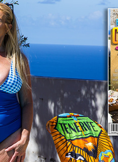 Mature.nl - Big breasted cougar Marina Montana gets fucked at the poolside under the hot sun
