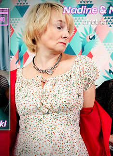 Mature.nl - Mature Nadine seduces her small breated teen stepdaughter Nicole Murkovski into hot lesbian sex