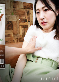Mature.nl - Megami Satuki is a hairy Japanese MILF fucking, sucking and getting a creampie in POv Style