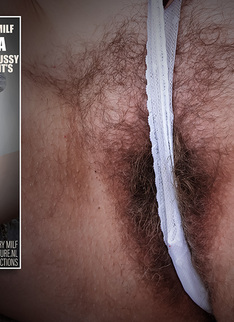 Tall and skinny Czech MILF Alexia loves playing with her very hairy pussy until she comes