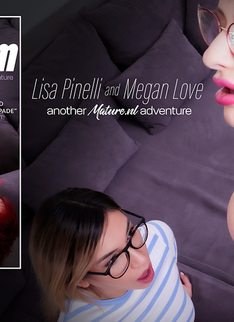Hot blonde Megan Love has a sex adventure with her curvy big tit stepmom Lisa Pinelli