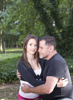 Dirty old man fucking his 18 year stepdaughter Gabriella Lati in public at the park
