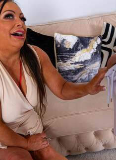 Alana B. is a curvy stepson who seduces her stepson into some hardcore sex, Dad doesn't need to know
