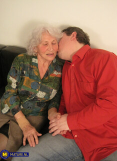 Hairy 78 year old stepgrandma Maria is a cockhungry nympho granny who wants a hard cock in her