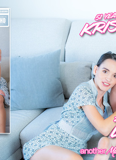 Grandma Kristina has a sexaffair with hot teen Lilith and both of their pussies get licked and more