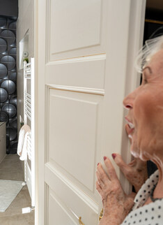 Muscled Stud doing naughty granny Maria