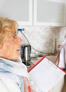Granny landlord just loves young pussy