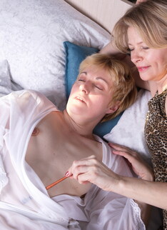 These hairy mature lesbians have fun in the morning