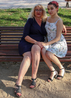 Spanish old and young lesbians go all the way