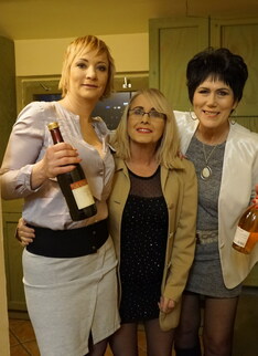 Three mature ladies catching  a guy watching porn and join in