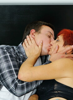 Naughty housewife getting fucked by her younger lover