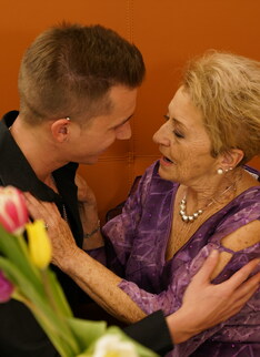 Granny gets a visit from her toy boy