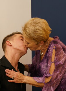 Granny gets a visit from her toy boy