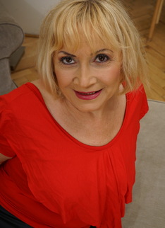 Naughty mature lady playing with herself