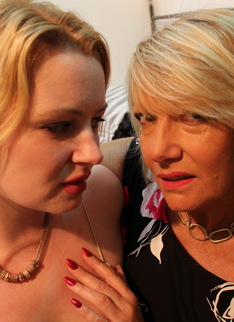 Horny British housewife having fun with a lesbian younger girl