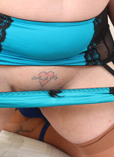 British big breasted mature BBW playing alone