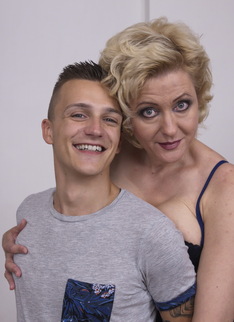 Horny housewife fooling around with her toy boy
