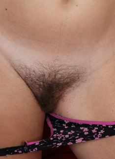Hairy American housewife playing with herself