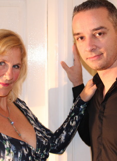 Naughty British mature lady doing her toy boy