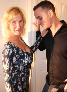 Naughty British mature lady doing her toy boy