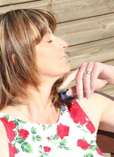 Naughty British housewife playing in her garden