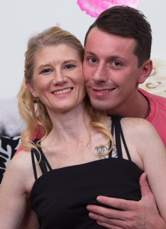 Horny housewife playing with her toy boy