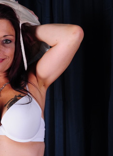 Naughty American housewife playing with herself