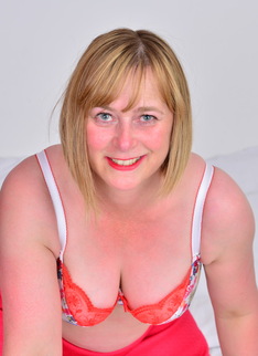 Naughty British mature lady playing alone