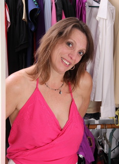 Naughty American housewife dressing up and then some