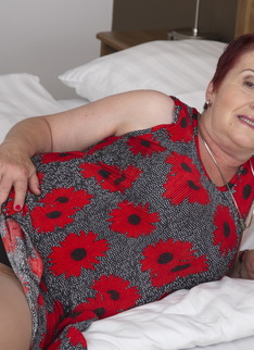 This naughty hairy granny gets it in POV style